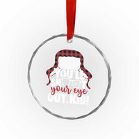 Funny You Will Shoot Your Eye Out Kid Crystal Glass Ornament Christmas Movie Glasses Hat - Wonder Print Shop