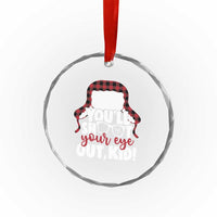 Funny You Will Shoot Your Eye Out Kid Crystal Glass Ornament Christmas Movie Glasses Hat TS11