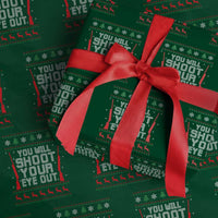 Funny You'll Shoot Your Eye Out Kid Wrapping Paper Roll Christmas Movie Guns - Wonder Print Shop