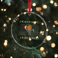 Funny Zombie Hand Basketball Xmas Gift Crystal Glass Ornament TS12