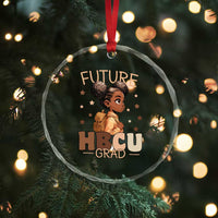 Future HBCU Grad Black Girl Crystal Glass Ornament College Bound Pride Black Excellence Supporters