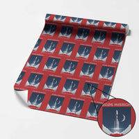 Future Lunar Mission 2026 Wrapping Paper Roll Rocket Launch Lunar Orbit Space Exploration