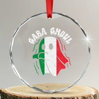 Gabagool Ghost Italian Crystal Glass Ornament Funny Halloween Costume Gaba Ghoul Pun TS10