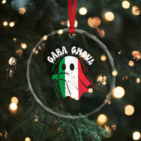 Gabagool Ghost Italian Crystal Glass Ornament Funny Halloween Costume Gaba Ghoul Pun TS10