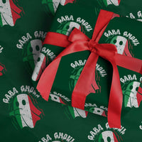 Gabagool Ghost Italian Wrapping Paper Roll Funny Halloween Costume Gaba Ghoul Pun - Wonder Print Shop