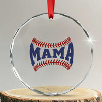 Game Day Baseball Mama Crystal Glass Ornament Proud Mom Gift