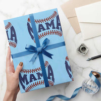 Game Day Baseball Mama Wrapping Paper Roll Proud Mom Gift