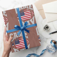 Game Day Football Wrapping Paper Roll Funny Sunday Retro Patriotic American Flag - Wonder Print Shop