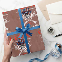Gen X The Badasss Generation Wrapping Paper Roll Before All You Sissie were Born Skull Rock Hand - Wonder Print Shop