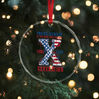 Generation X Crystal Glass Ornament Proud Member Of The F Your Feelings Gen X 1965 1981 American Flag TS02