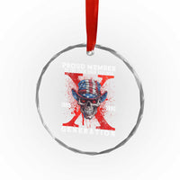 Generation X Skull Crystal Glass Ornament Proud Member Of The F Your Feelings Gen X 1965 1980 TS02