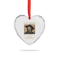George Armstrong Custer Battle of the Little Bighorn Heart Crystal Glass Ornament Beautiful Scenery But Not The Best Place For A Last Stand
