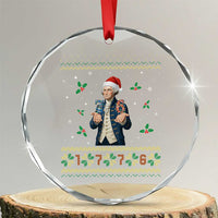 George Washington 67 Meme Crystal Glass Ornament Funny Christmas Ugly Sweater Gift - Wonder Print Shop