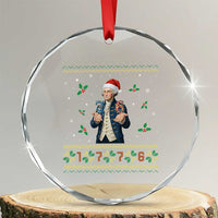 George Washington 67 Meme Crystal Glass Ornament Funny Christmas Ugly Sweater Gift TS12