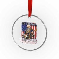 George Washington Playing Guitar 250th Anniversary USA Crystal Glass Ornament We The People 250 Years 1776 2026