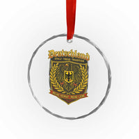 German Heritage Pride Crystal Glass Ornament Deutschland Stolz Treue Tradition Meine Heimat Meine Liebe - Wonder Print Shop