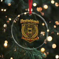 German Heritage Pride Crystal Glass Ornament Deutschland Stolz Treue Tradition Meine Heimat Meine Liebe - Wonder Print Shop