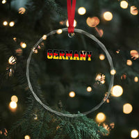 Germany Deutschland German Flag Crystal Glass Ornament