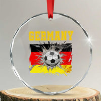 Germany Soccer Fan Crystal Glass Ornament German Football Game Day Supporter