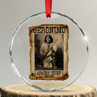 Geronimo Crystal Glass Ornament Vintage Apache Warrior Native American - Wonder Print Shop