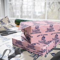 Get In Loser We are Crossing The Delaware Wrapping Paper Roll Funny George Washington Nautical Humor Graphic