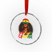 Ghanaian Princess Ghana Flag Melanin Crystal Glass Ornament Black Girls