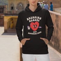 Valentine's Day Hoodie Breaking Hearts And Blasting Farts - Wonder Print Shop