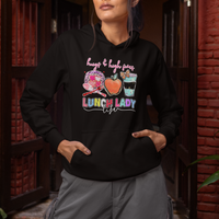 Lunch Lady Hoodie Hugs And High Fives Lunch Lady Life Appreciation Lunch Lady - Wonder Print Shop