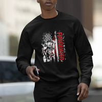 Firefighter Sweatshirt Firefighter Fireman American Flag Thin Red Line Firefighter - Wonder Print Shop