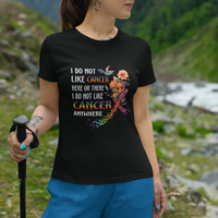 I Do Not Like Cancer Here Or There Anywhere Rainbow Ribbon T Shirt - Wonder Print Shop