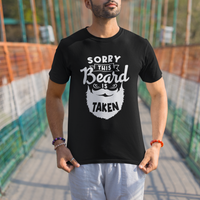 Valentine's Day T Shirt Sorry This Beard is Taken Funny Gift For Boyfriend Husband - Wonder Print Shop