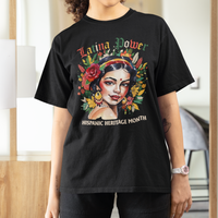 Hispanic Heritage Month T Shirt Latina Power Flowers - Wonder Print Shop