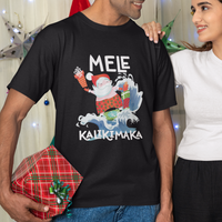 Mele Kalikimaka Surfing Cute Santa Hawaiian Christmas T Shirt - Wonder Print Shop