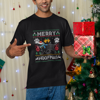 Christmas T Shirt Merry Woofmas Black Lab Dog Lover - Wonder Print Shop