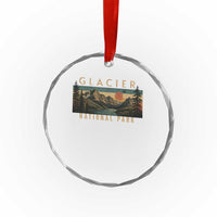 Glacier National Park Crystal Glass Ornament Montana Wildlife Nature Lover