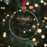 Glacier National Park Crystal Glass Ornament Montana Wildlife Nature Lover
