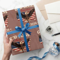 God Bless America 250th Anniversary Wrapping Paper Roll 250 Years USA 4th Of July