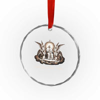God Bless Pope Francis Crystal Glass Ornament Memorial Angel Catholic Faith & Unity TS02