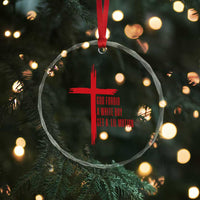 God Forbid A White Boy Get A Lil Motion Crystal Glass Ornament Funny Christian Quote Meme TS14