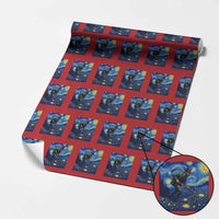 Gold Miner Starry Night Van Gogh Wrapping Paper Roll - Wonder Print Shop