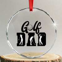Golf Dad Crystal Glass Ornament Gift For Sport Lover TS12