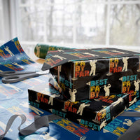 Golf Gifts for Dad Wrapping Paper Roll Retro Best Pa By Par Fathers Day - Wonder Print Shop