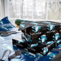 Golphin Dolphin Pun Wrapping Paper Roll Funny Golf Gift - Wonder Print Shop