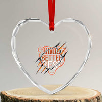 Good Better Best Graphic Heart Crystal Glass Ornament Motivational Football Fans - Wonder Print Shop