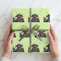 Gothic Easter Bunny Wrapping Paper Roll Dark Aesthetic Rabbit Gift