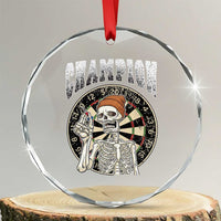 Gothic Skull Dart Master Crystal Glass Ornament Funny Skeleton Dartboard Champion Gift - Wonder Print Shop