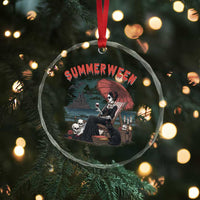 Gothic Summerween Crystal Glass Ornament Spooky Summer Halloween Horror Character - Wonder Print Shop
