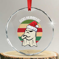 Gothic Xmas Crystal Glass Ornament Boo Humbug Santa Ghost TS09