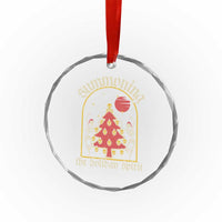 Gothic Xmas Crystal Glass Ornament Summoning Holiday Spirit Skeleton Christmas Tree TS09