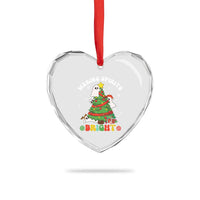 Gothic Xmas Heart Crystal Glass Ornament Making Spirits Bright Cute Ghost Christmas Tree - Wonder Print Shop